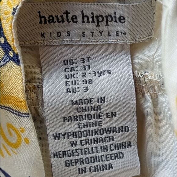 Haute Hippie Coastal Cottage Rope Strap Sundress | Linen Look Boho Dress Sz 3T - Picture 8 of 13